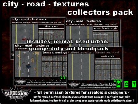 city road textures for secondlife